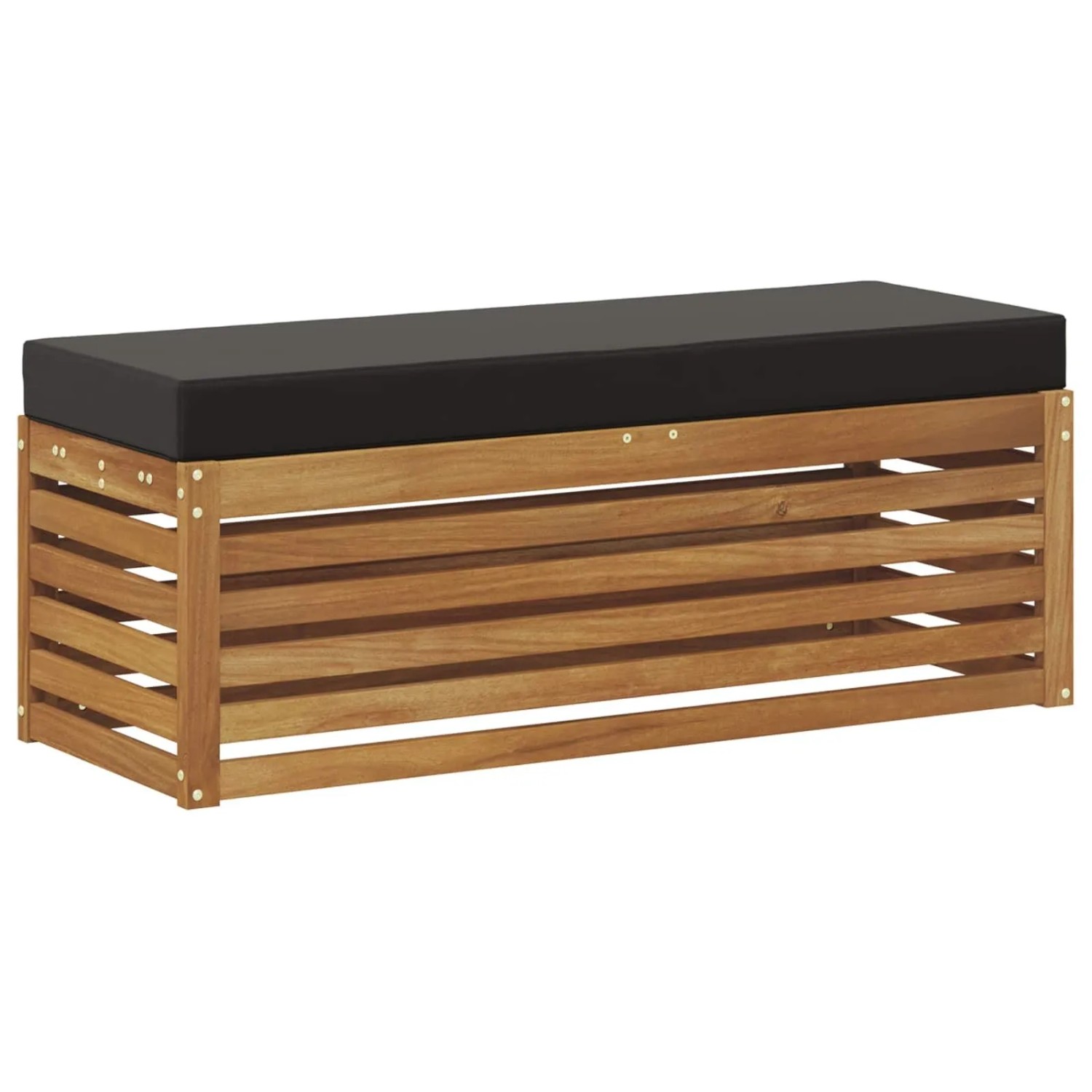 vidaXL Outdoor Hocker Bank Massivholz Akazie Natur 900692