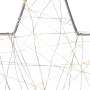 Metall-Stern (Ø 30 cm) mit warmweißen LEDs, weihnachtliche Dekoration für den Innenbereich.