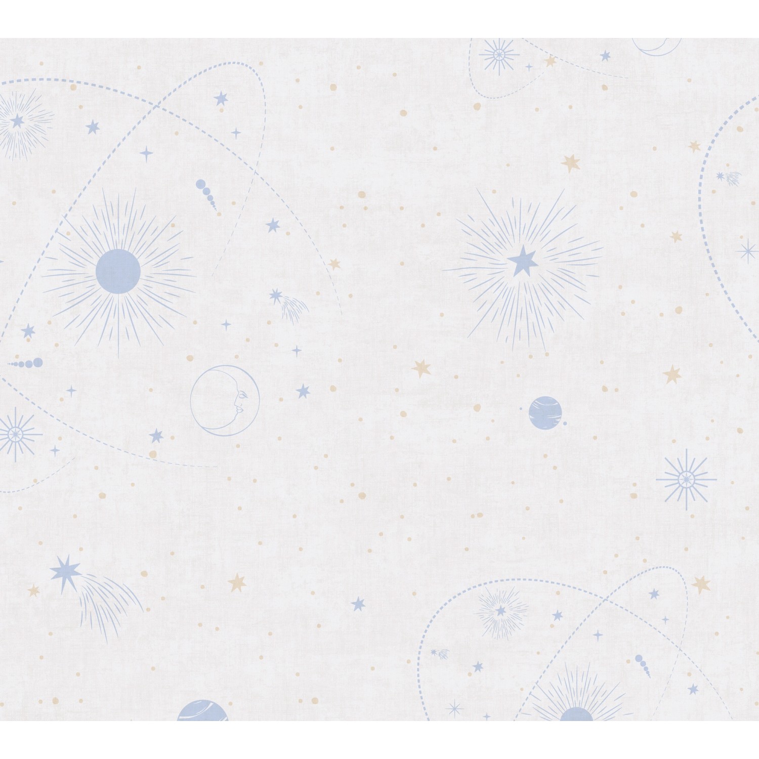 A.S. Creation Vliestapete Weltall 10,05 m x 0,53 m Beige-Blau FSC® günstig online kaufen
