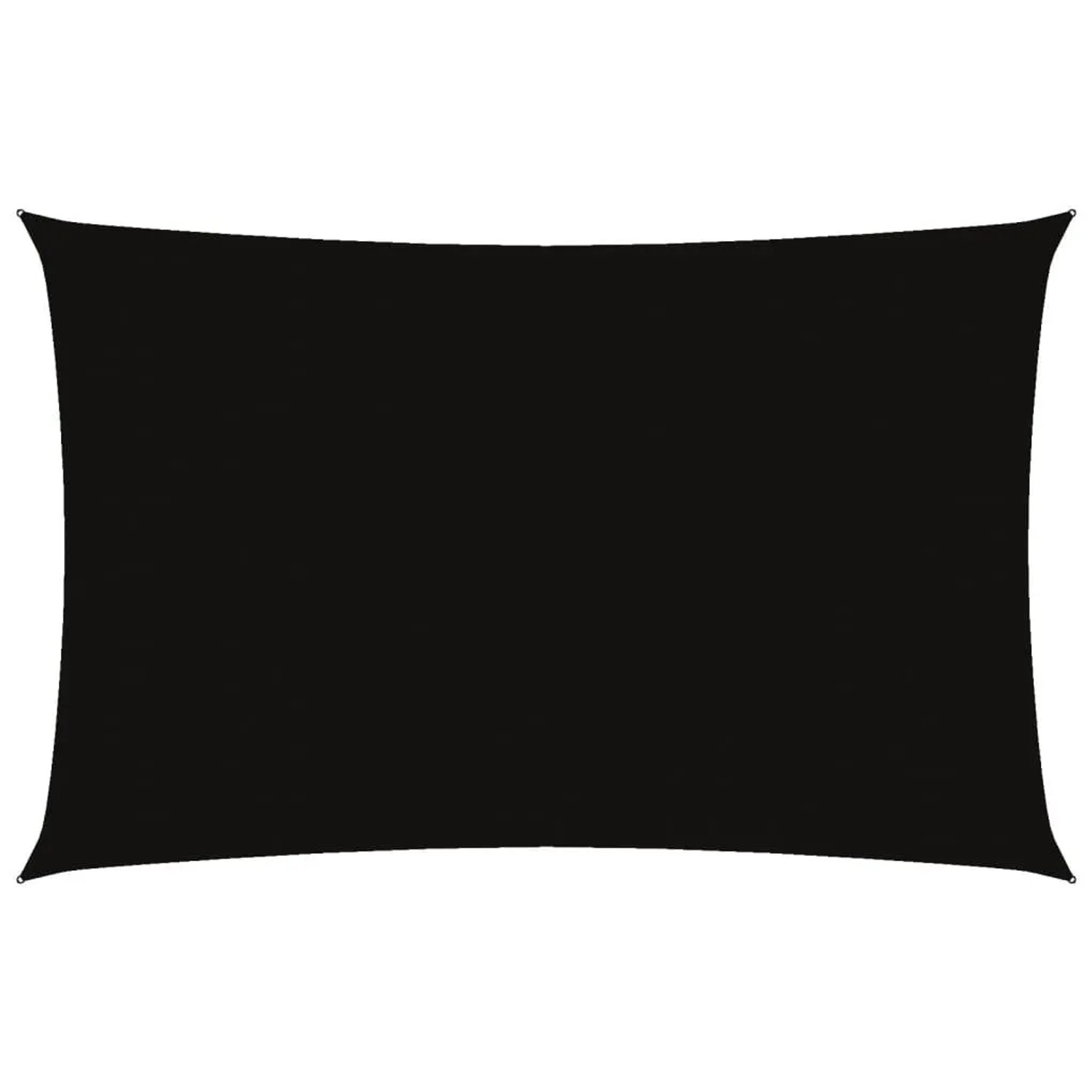 Furnicato Sonnensegel Oxford-gewebe Rechteckig 25x5 M Schwarz