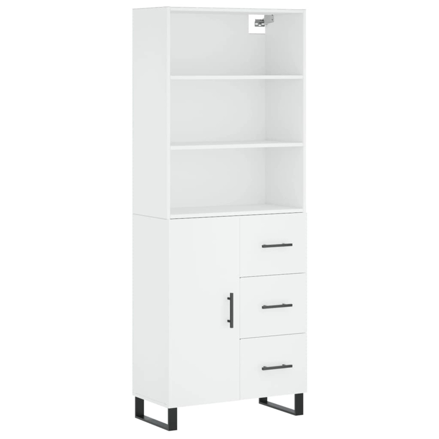 vidaXL Highboard Weiß 69,5x34x180 cm Holzwerkstoff 3189469 günstig online kaufen