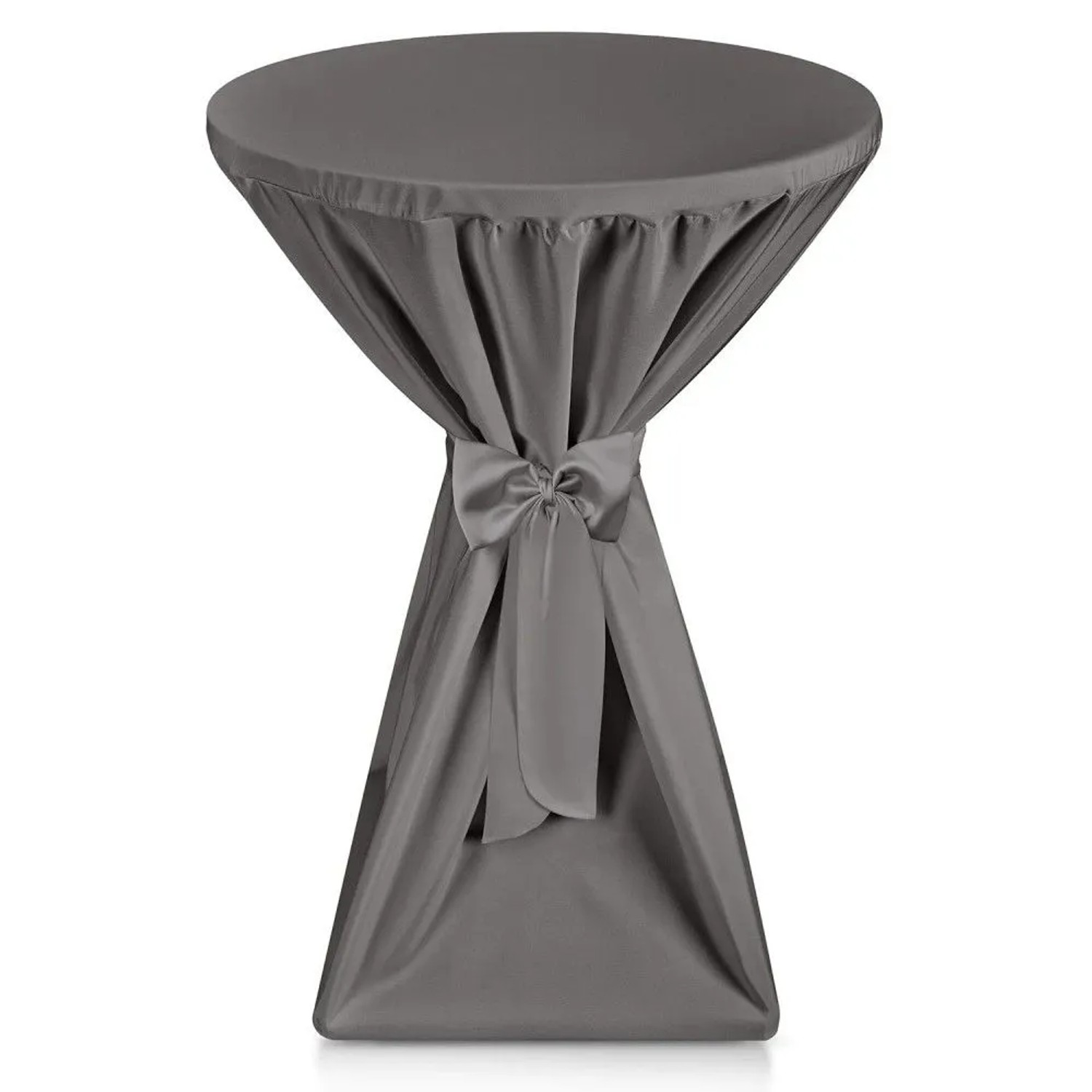 Beautissu Premium Stehtischhusse ø 70cm Anthrazit
