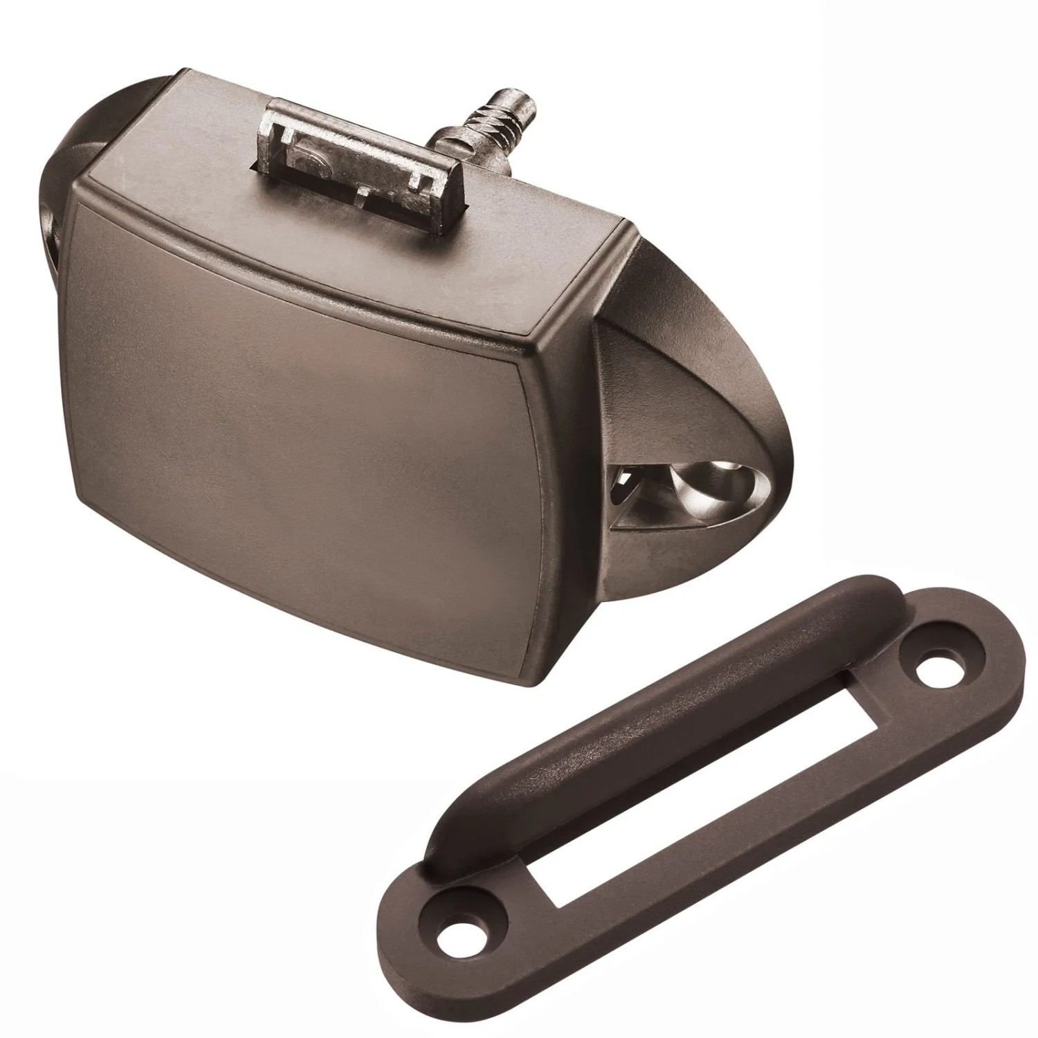 SOTECH Push Lock Drehstangen Schloss 77 x 44,5 x 21 mm Braun Einseitig Bedienbar für Boot und Caravan