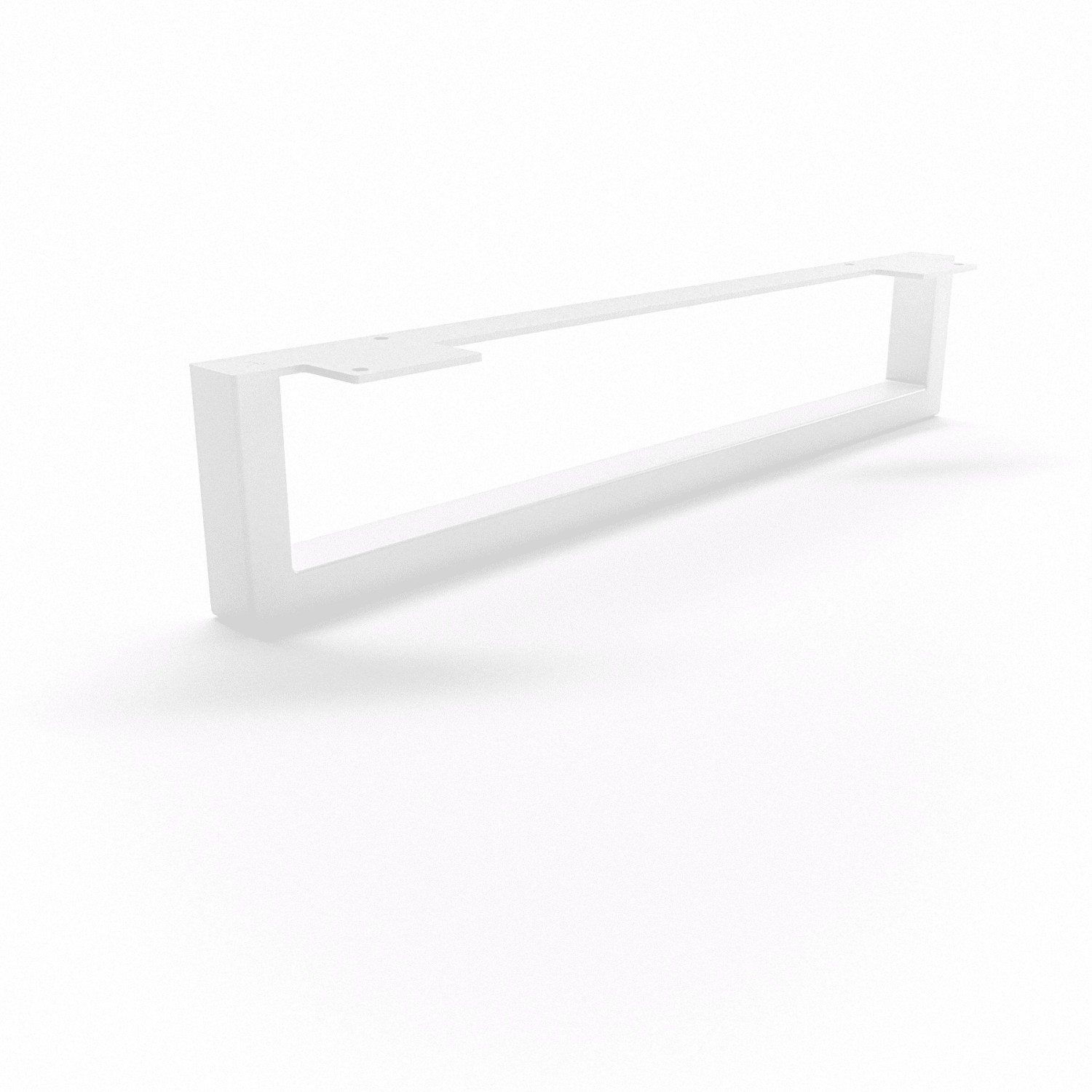 HEVVA Möbelbein GRAZ 10 cm Hoch 45 cm Tief 1 Stück Weiß