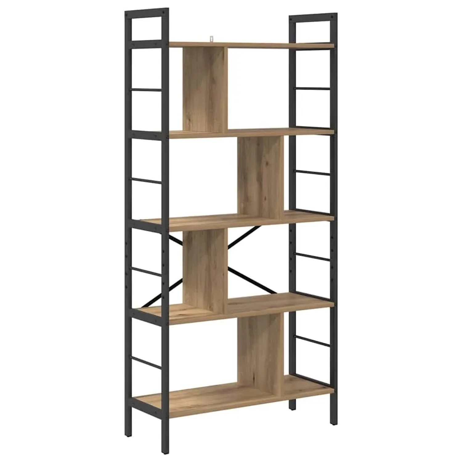 vidaXL Bücherregal Artisan-Eiche 75 x 30 x 156 cm Holzwerkstoff 883963 günstig online kaufen