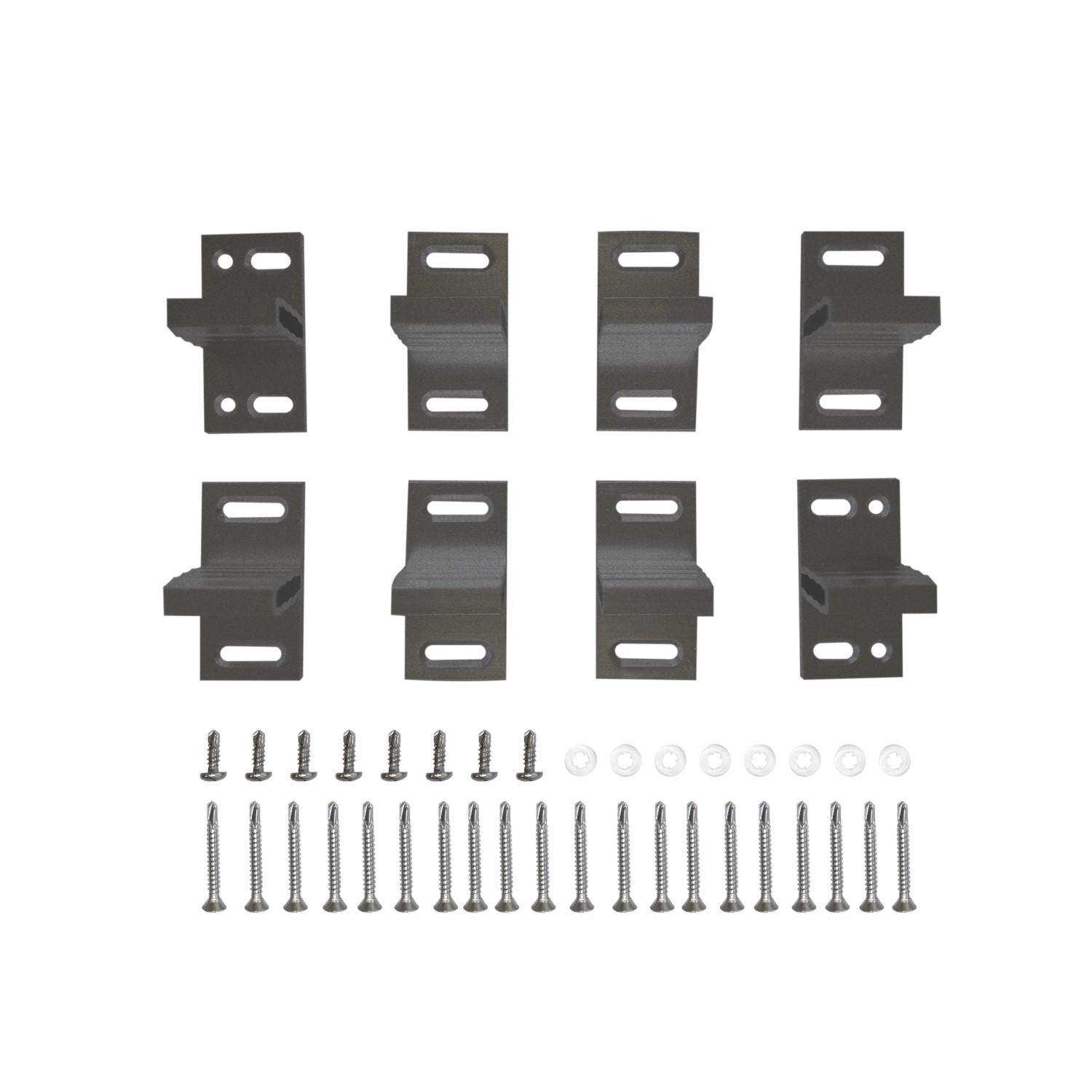GartenLand T-Beschlag Relax 8er-Set Aluminium Anthrazit inkl. Schrauben günstig online kaufen