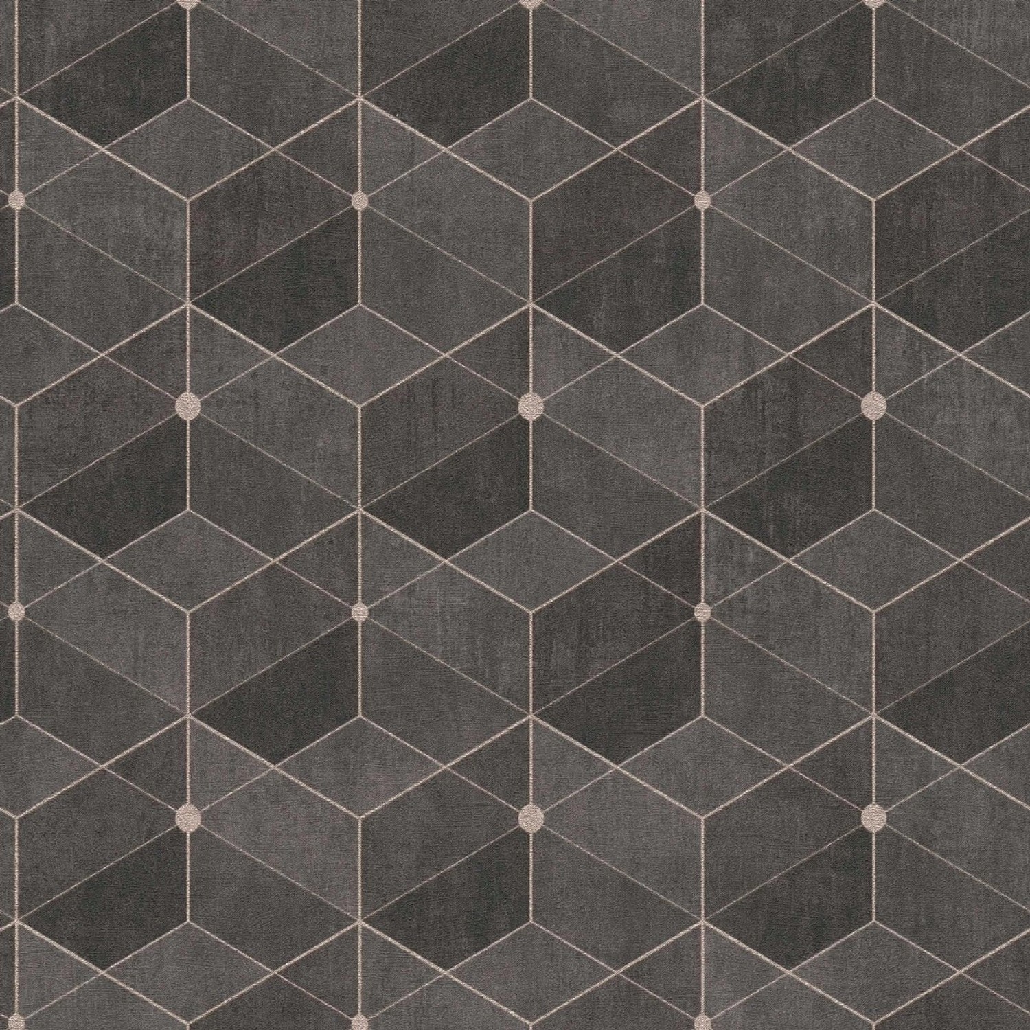 Bricoflor Schwarze Tapete Im Art Déco Stil Geometrische Vliestapete Der 20Er Jahre In Schwarz Gold Für Küche Und Schlafz