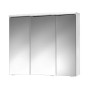 Weißer Jokey Spiegelschrank Trava 75x65 cm mit LED und Steckdose.