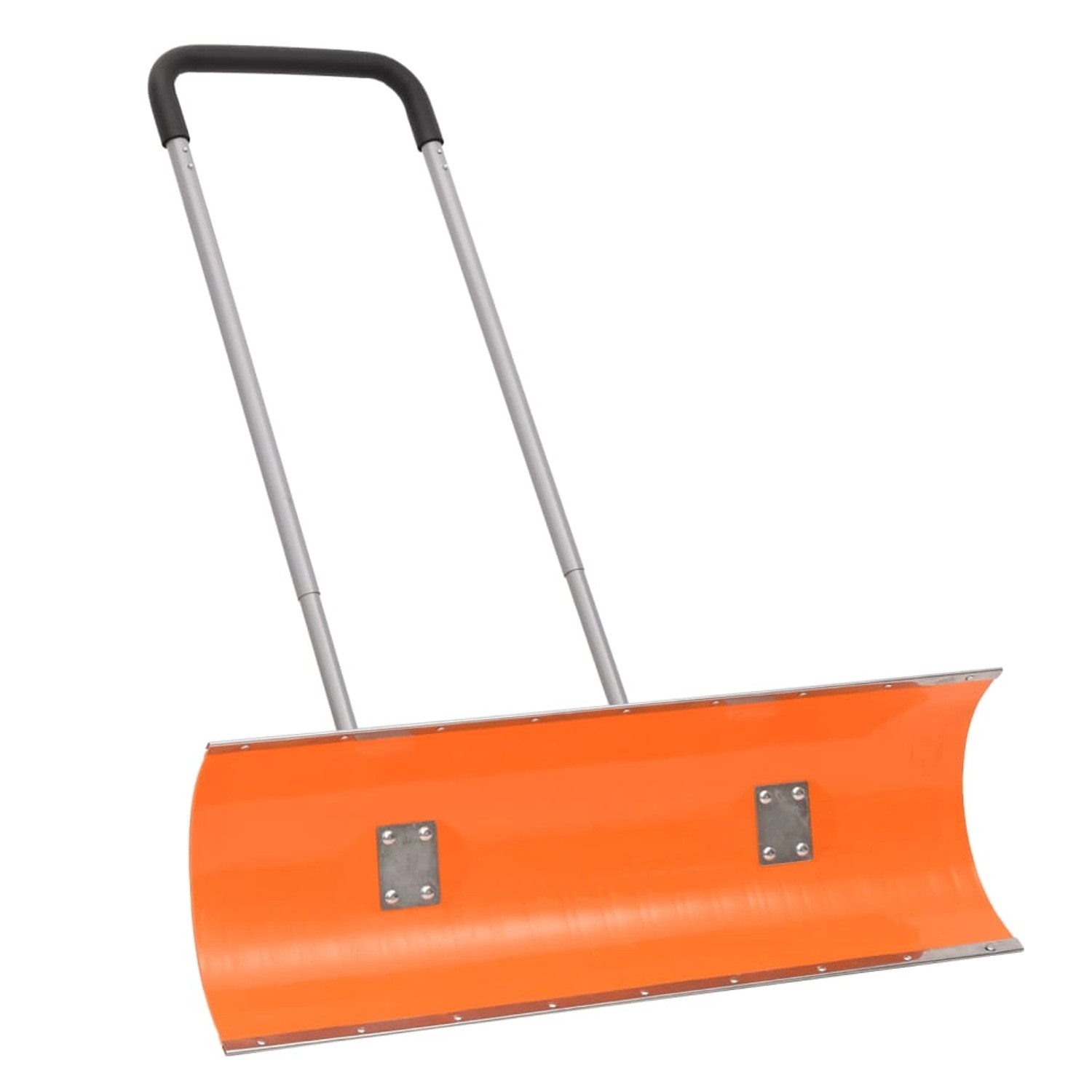 vidaXL Schneeschieber mit Teleskopgriff Orange 96 cm Stahl