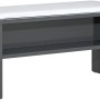 Pelipal Sitzbank Quantum 01 in Anthrazit mit weißem Sitzkissen und Ablagefach, 90 cm breit.