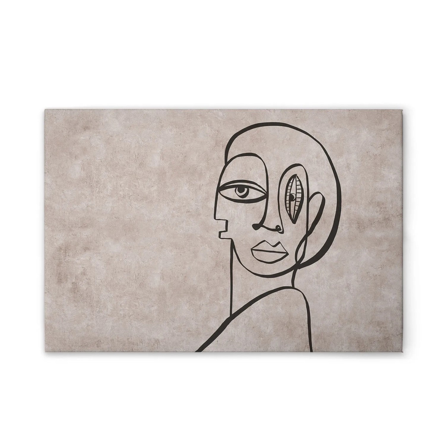 Tadessi Leinwandbild - M1-No.51317 - Minimalistisch Oneliner - 60 x 40 cm - Hochformat