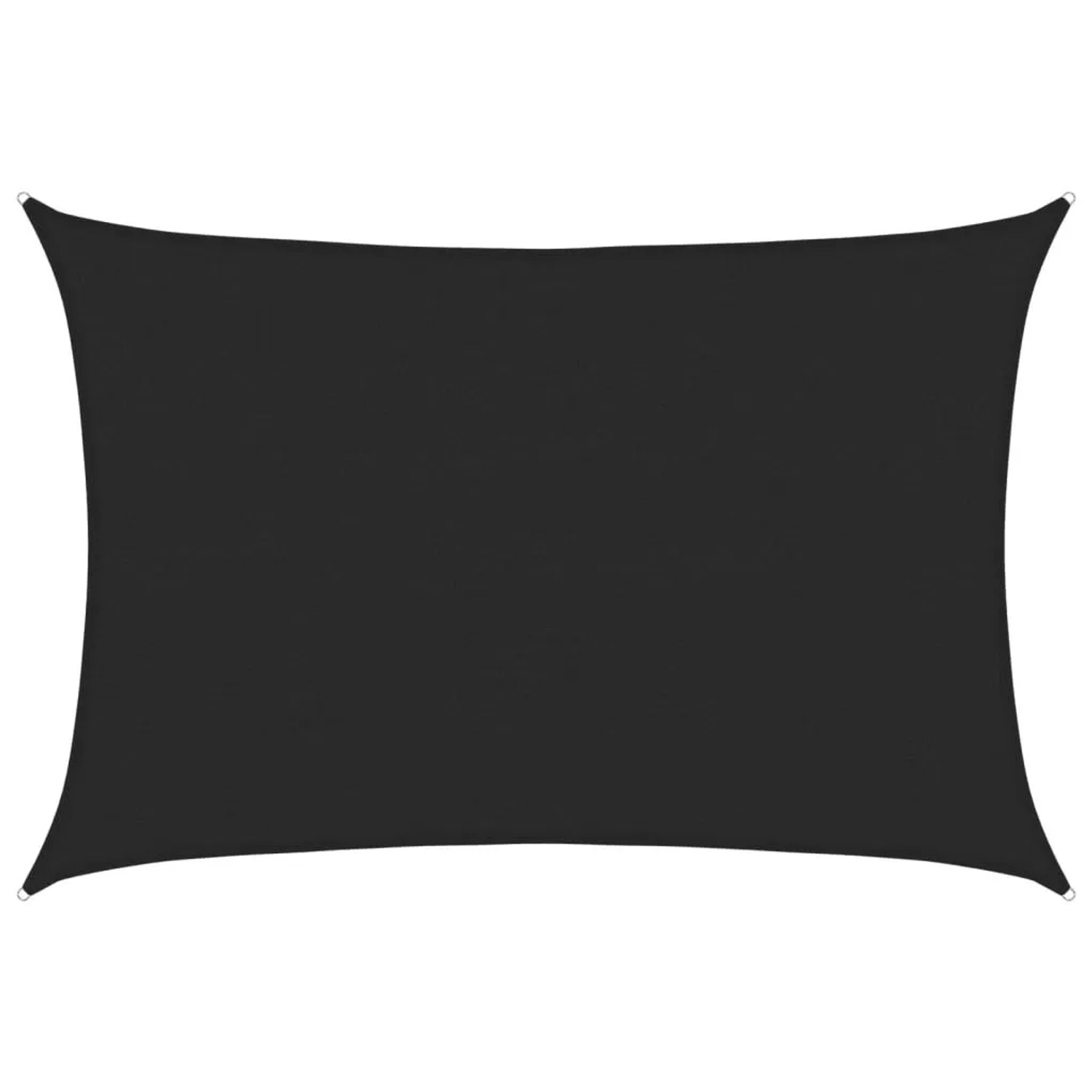 Furnicato Sonnensegel 160 G M² Schwarz 4x6 M Hdpe