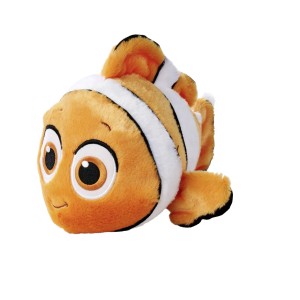 Disney Nemo Plüschfigur, 25 cm, orange mit weißen Streifen. Kuscheltier aus Findet Nemo.