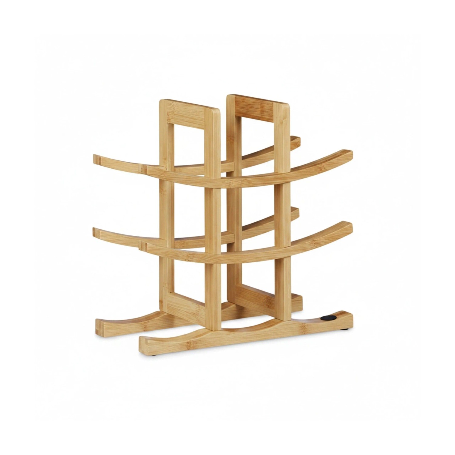 Relaxdays Weinregal Bambus Natur 9 Flaschen 30 cm x 30 cm x 14,5 cm 0,6 kg