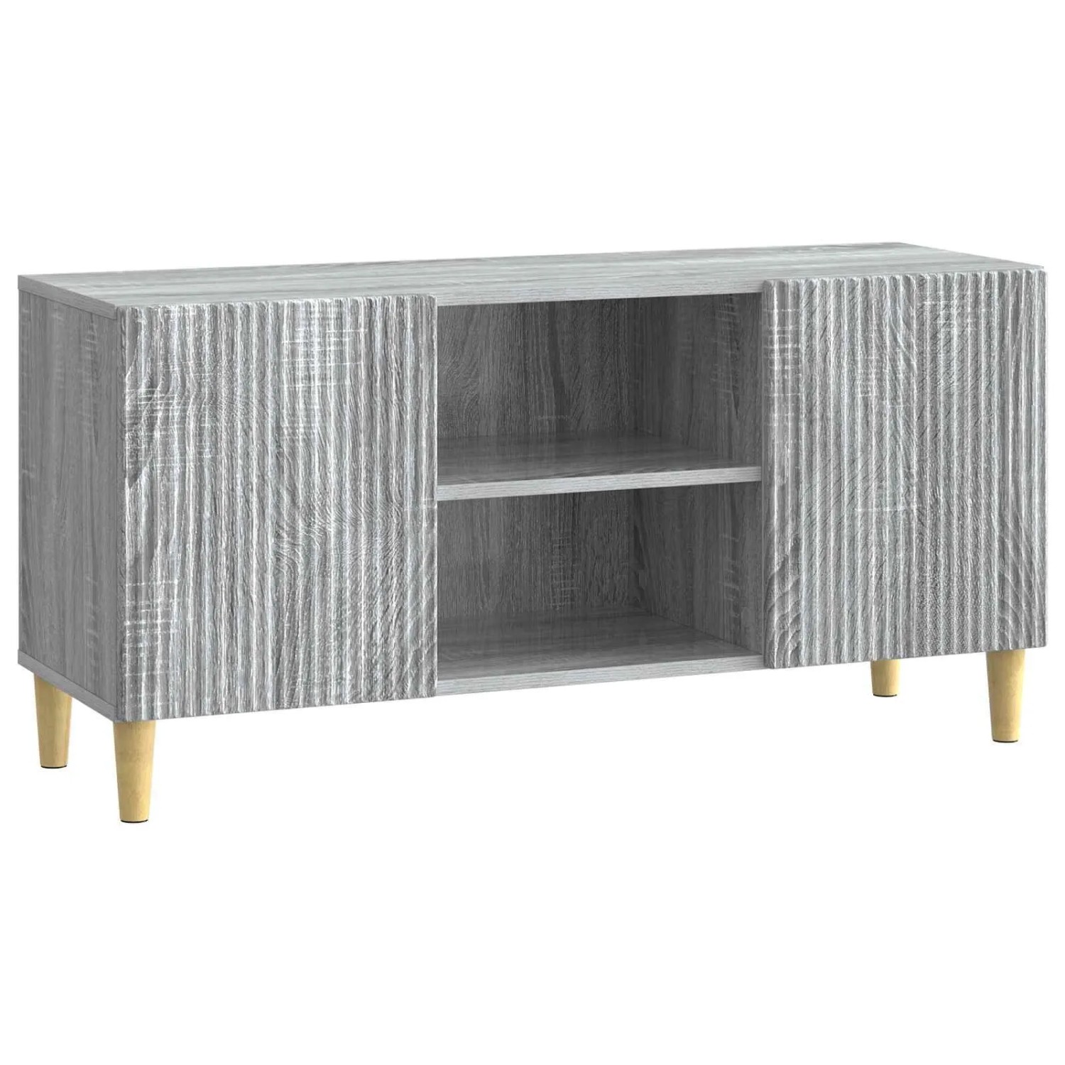vidaXL TV-Schränk Graues Sonoma 102 x 34,5 x 50 cm Holzwerkstoff 894701