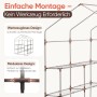 Modulares Gestell des Sekey Gewächshauses mit Regalen. Einfache, werkzeuglose Montage für Garten und Pflanzen.