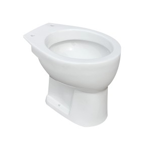 Verosan+ Stand-WC in Weiß, ohne WC-Sitz. Stand-Tiefspüler für das Badezimmer.