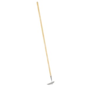 Galaflor Dänische Rübenhacke mit 18 cm Stahlblatt und Holzstiel für Gartenarbeiten.