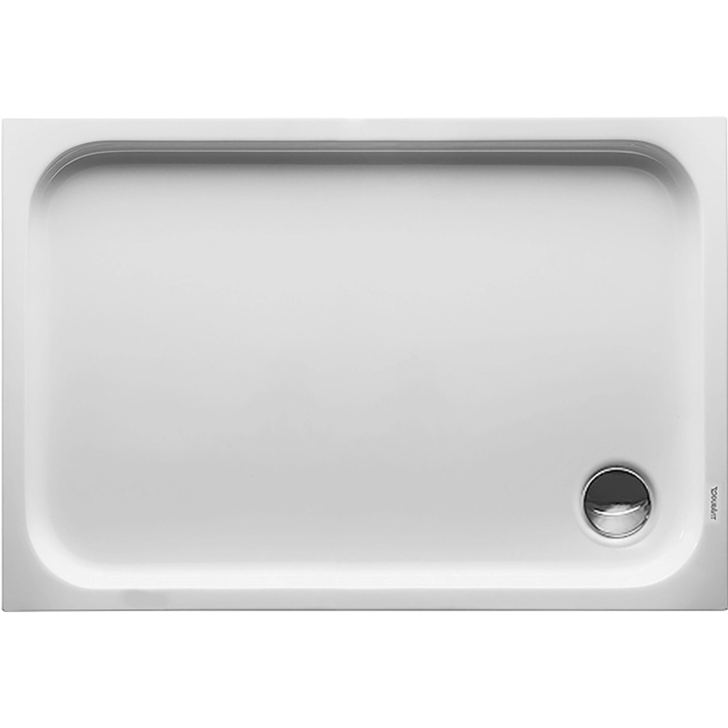 Duravit Duschwanne D-Code 110 cm x 75 cm x 8,5 cm Antislip Weiß