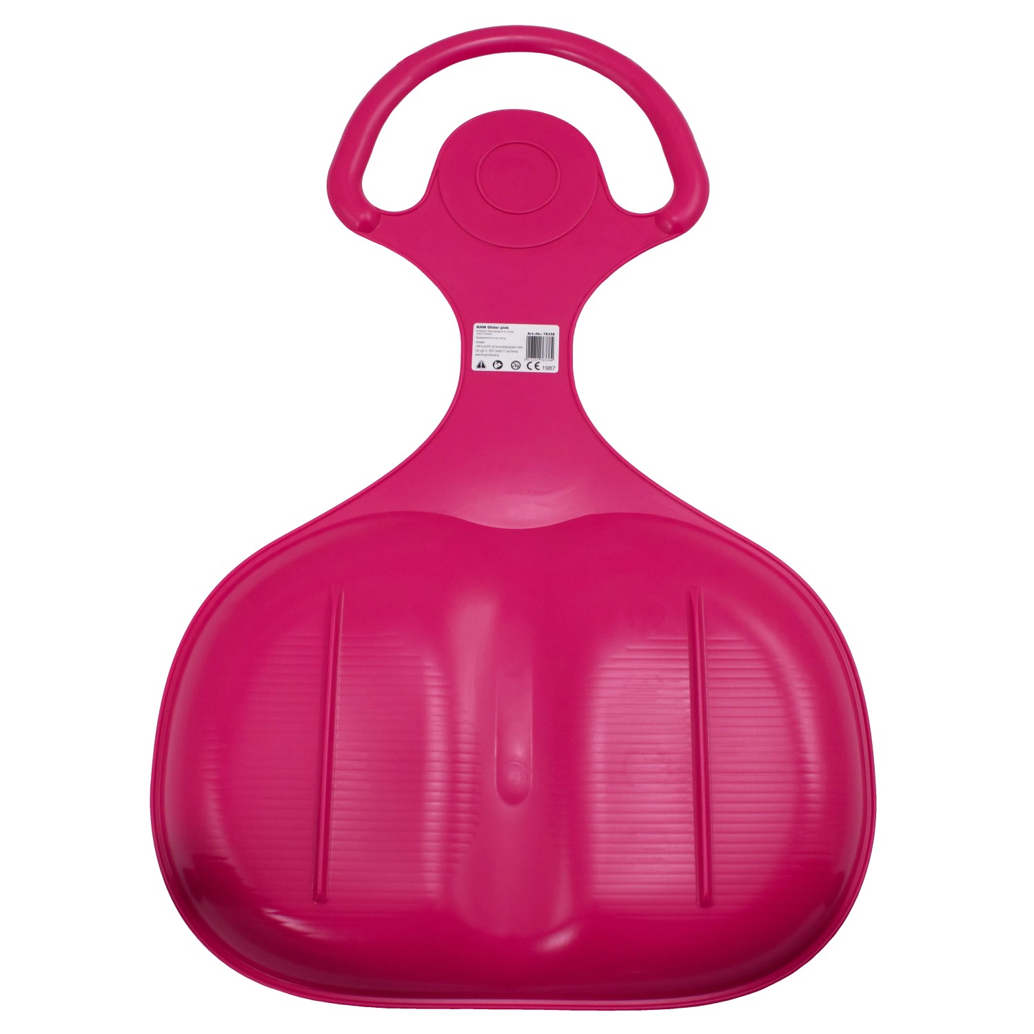 Pinker KHW Rutschteller Snow Glider, 58 cm, für Winterspaß im Schnee.