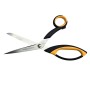 FINNY Tec X Aramid Schere (20cm) mit schwarzem/orangem Griff für Glasfaser, Carbon und Aramid.