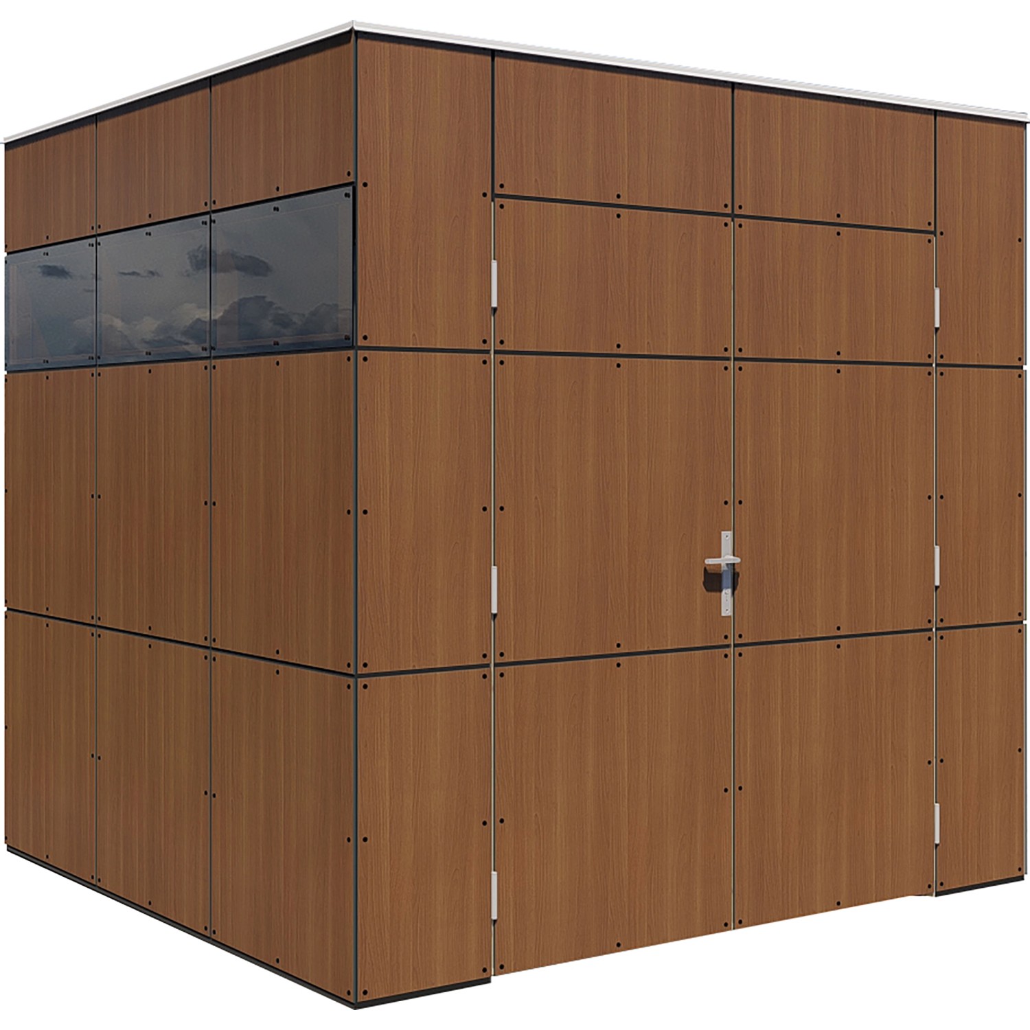Bertilo Gartenhaus HPL 1 Italian Walnut 231 cm x 229 cm FSC® günstig online kaufen