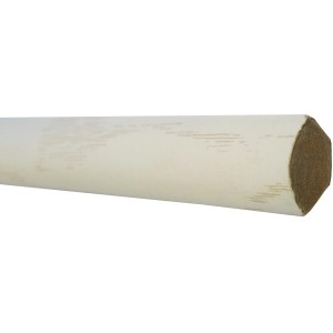 Weißer Viertelstab Esche, foliert, 240 cm lang, für Wandabschlüsse und harmonische Raumgestaltung.