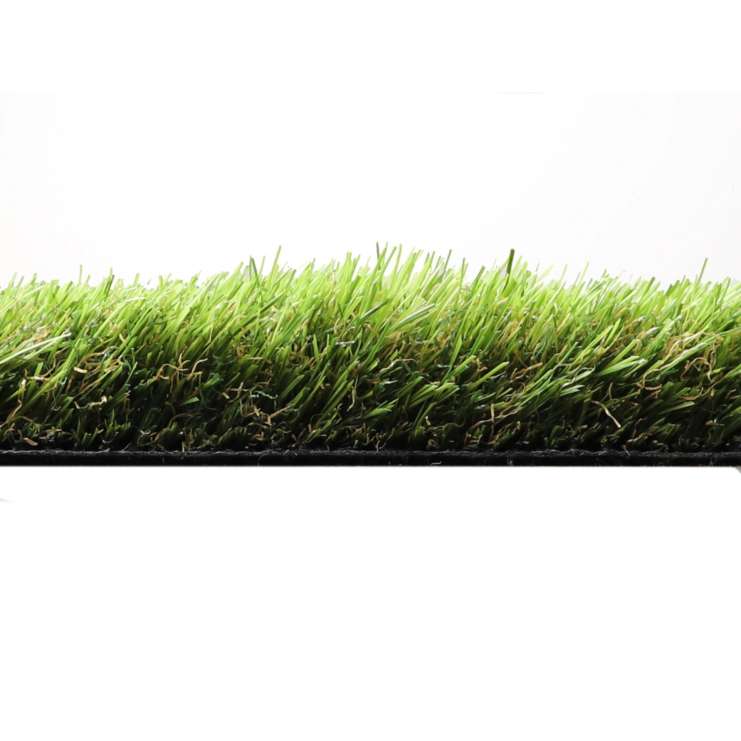 Nahaufnahme: Primaflor Kunstrasen Jazz Grün, dichter Flor, naturgetreue Optik für Garten, Balkon, Terrasse.