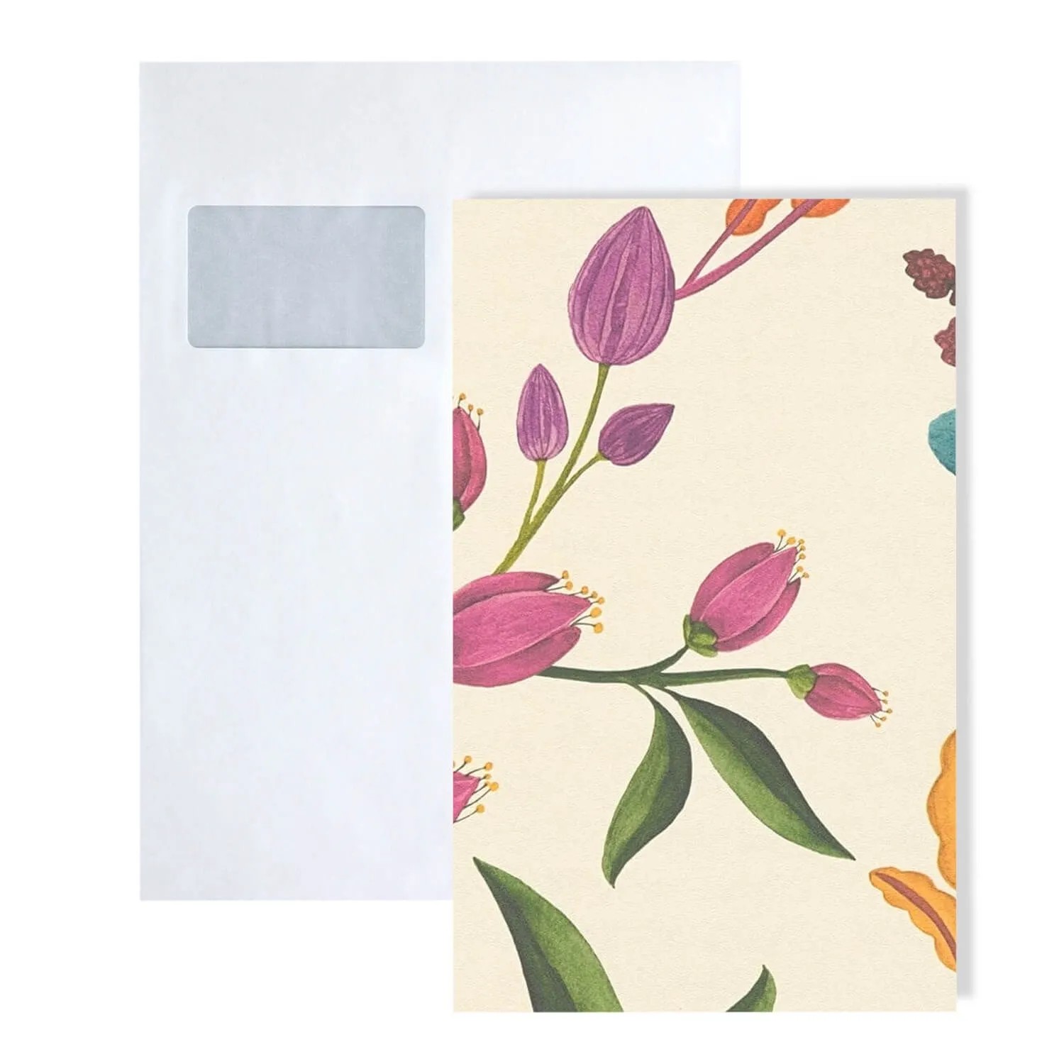 PROFHOME S-782111-GU DIN A4 Muster der Floralen Tapete 1 Musterstück