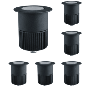 ENOVALITE LED Gartenstrahler 6er Set, Bodeneinbaustrahler für Garten, Auffahrt und Wege.