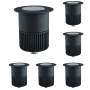 ENOVALITE LED Gartenstrahler 6er Set, Bodeneinbaustrahler für Garten, Auffahrt und Wege.