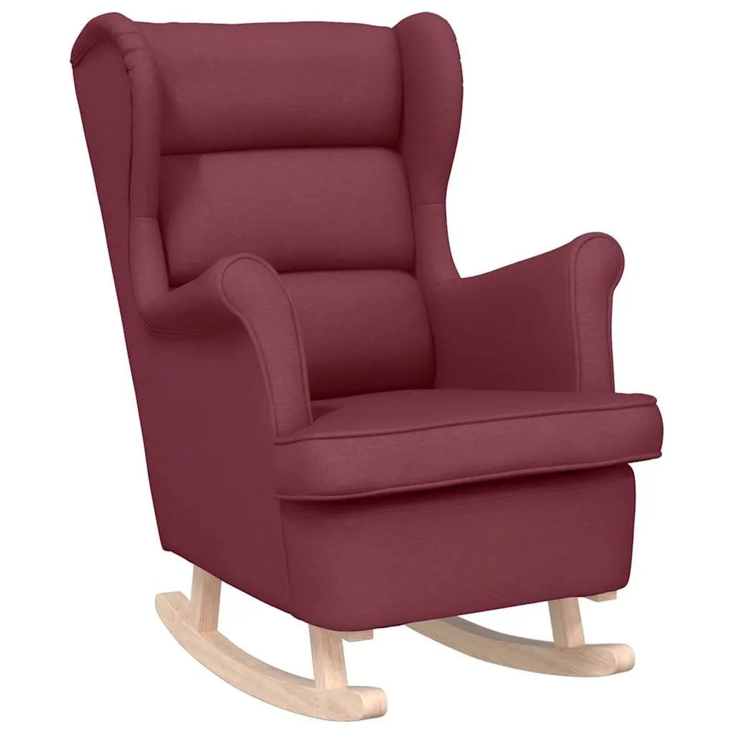 vidaXL Schaukelsessel Weinrot 74x90x102 cm Stoff 4016922