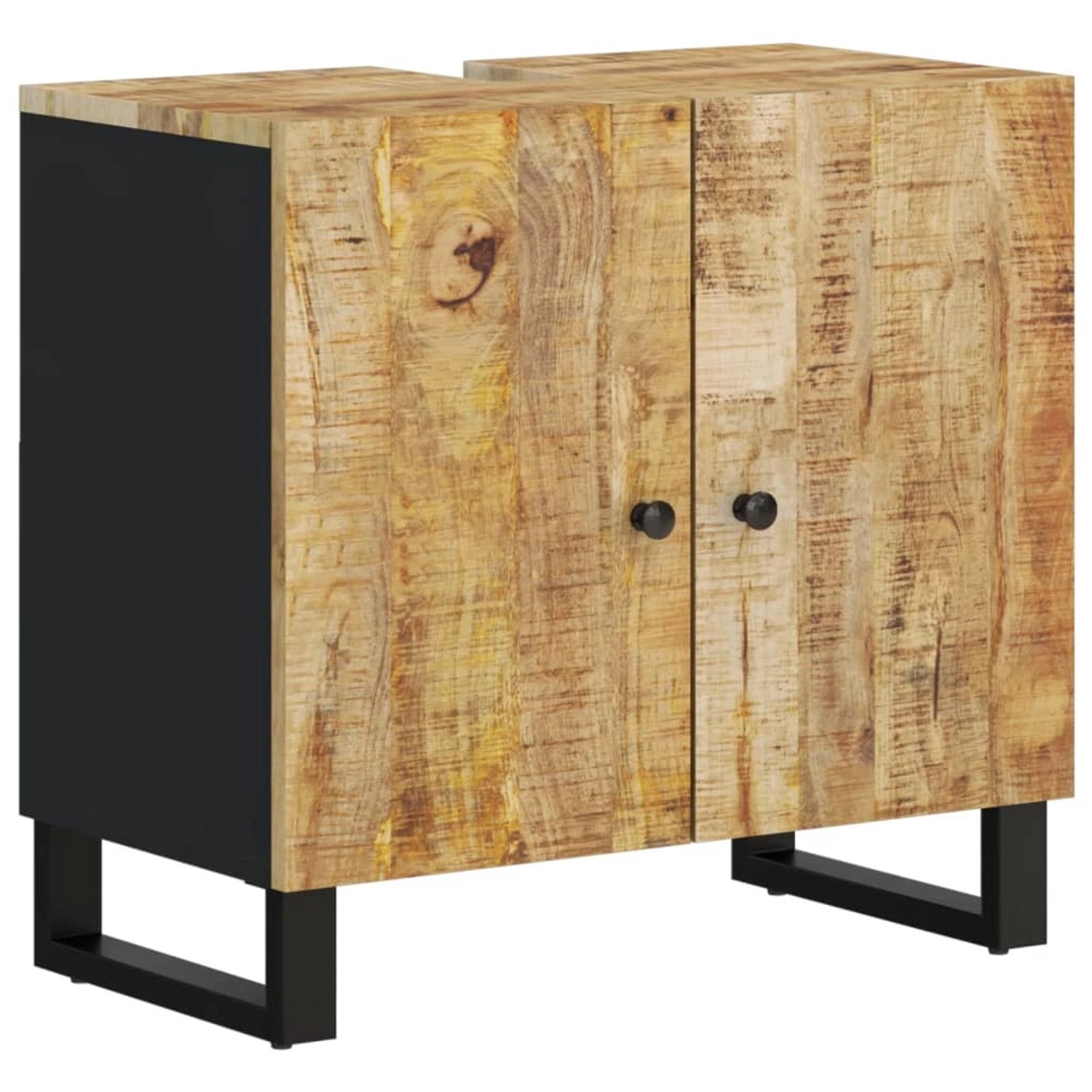 vidaXL Waschbeckenunterschrank Massivholz Mango und Holzwerkstoff günstig online kaufen