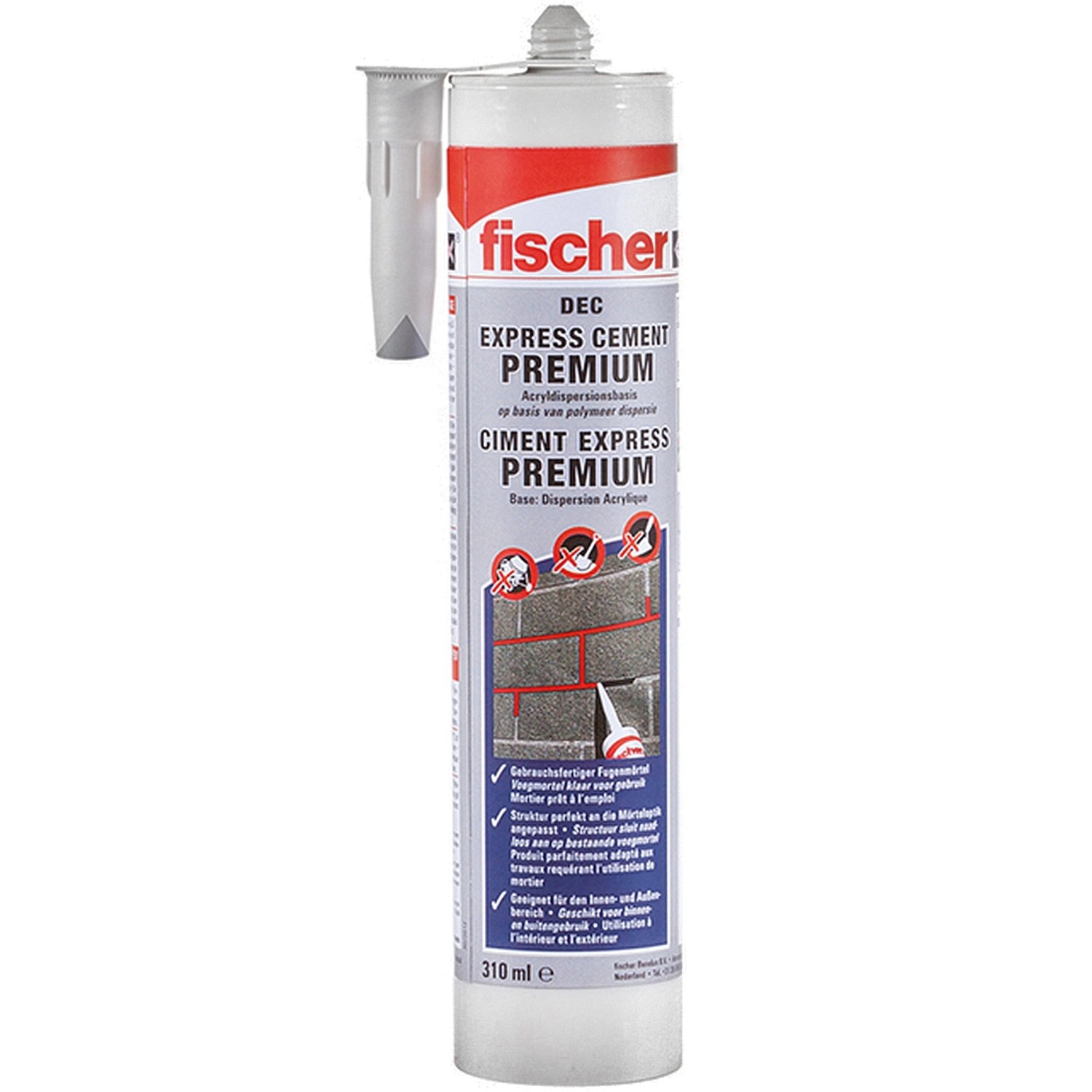 Fischer Reparaturmörtel DEC ZEG 310 ml Zementgrau