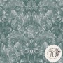 Laura Ashley Vliestapete Apolline Jade Green mit floralem Damastmuster.