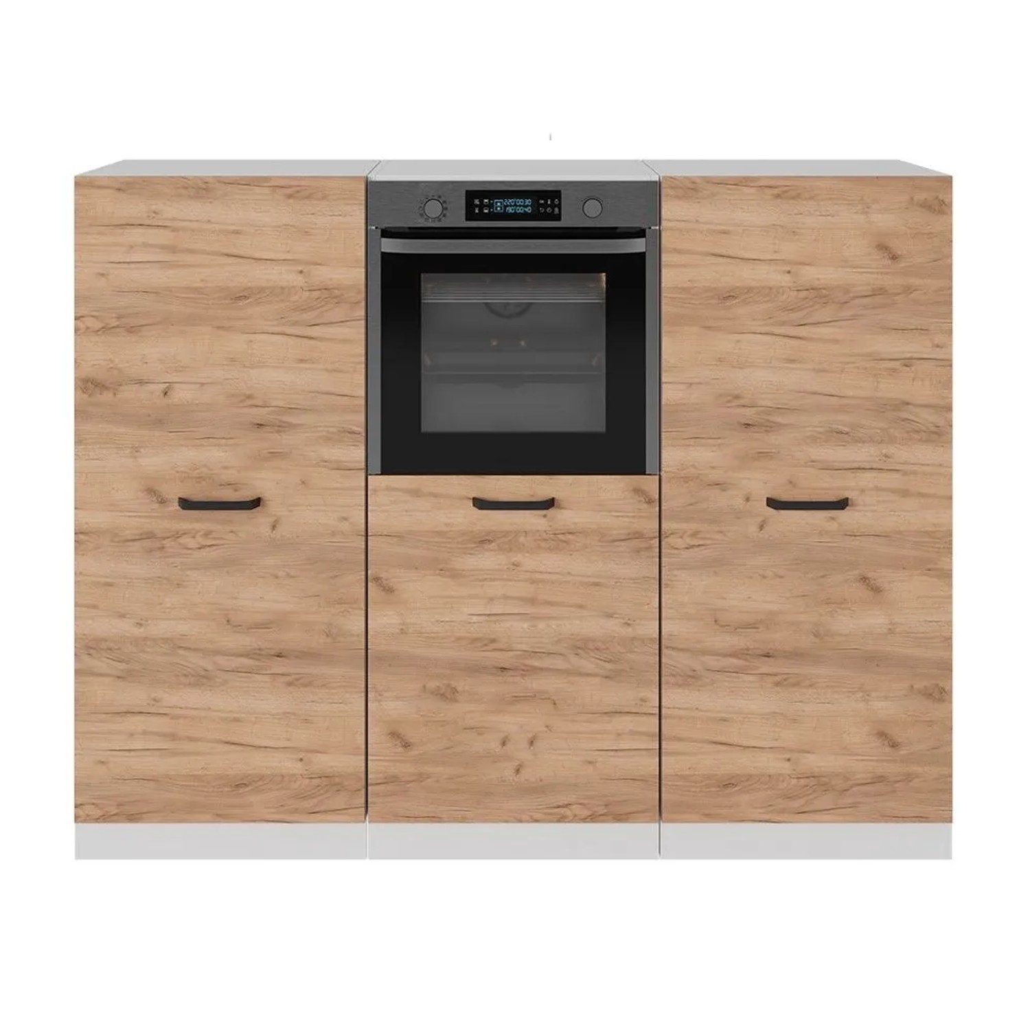 Vicco R-Line Küchenblock Goldkraft Eiche Weiß 180 cm ohne Arbeitsplatte ohne E-Geräte