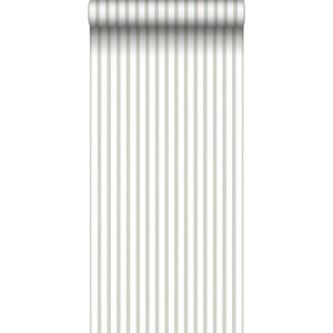 Sanders & Sanders Tapete Streifenmuster Hellgrün 50 x 900 cm