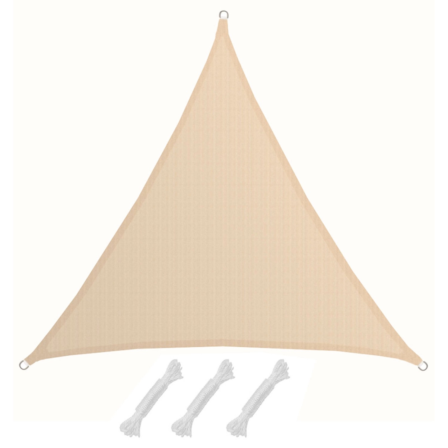 AMANKA HDPE Sonnensegel - 2x2x2m Dreieck Beige