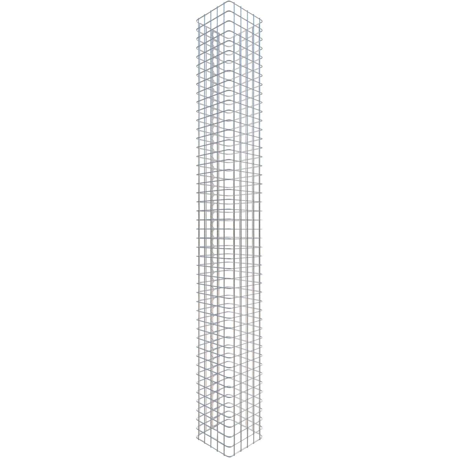 Gabiona Gabionen-Säule eckig 230 x 27 x 27 cm Maschenw 5 x 5 cm