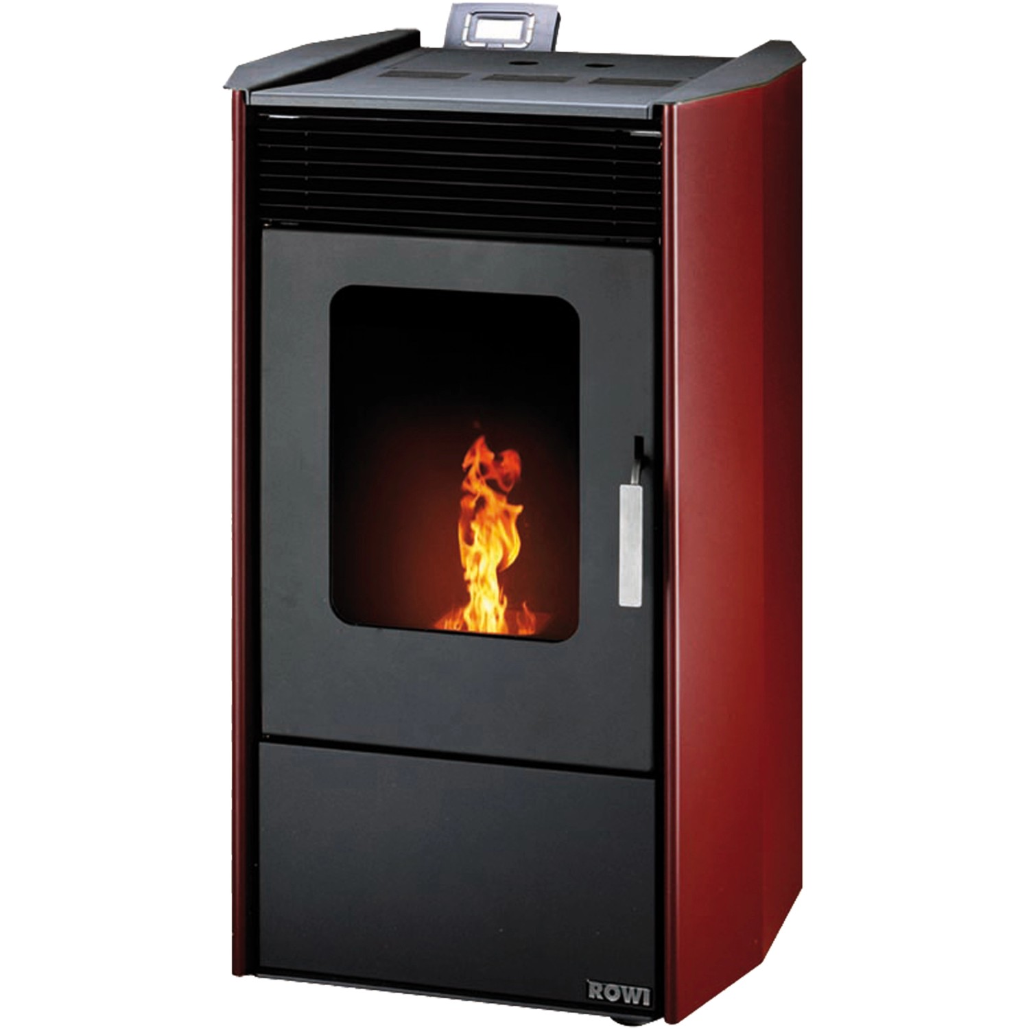 Rowi Pellet-Heizofen Easy Premium 9 kW Schwarz-Bordeauxrot EEK: A+ günstig online kaufen