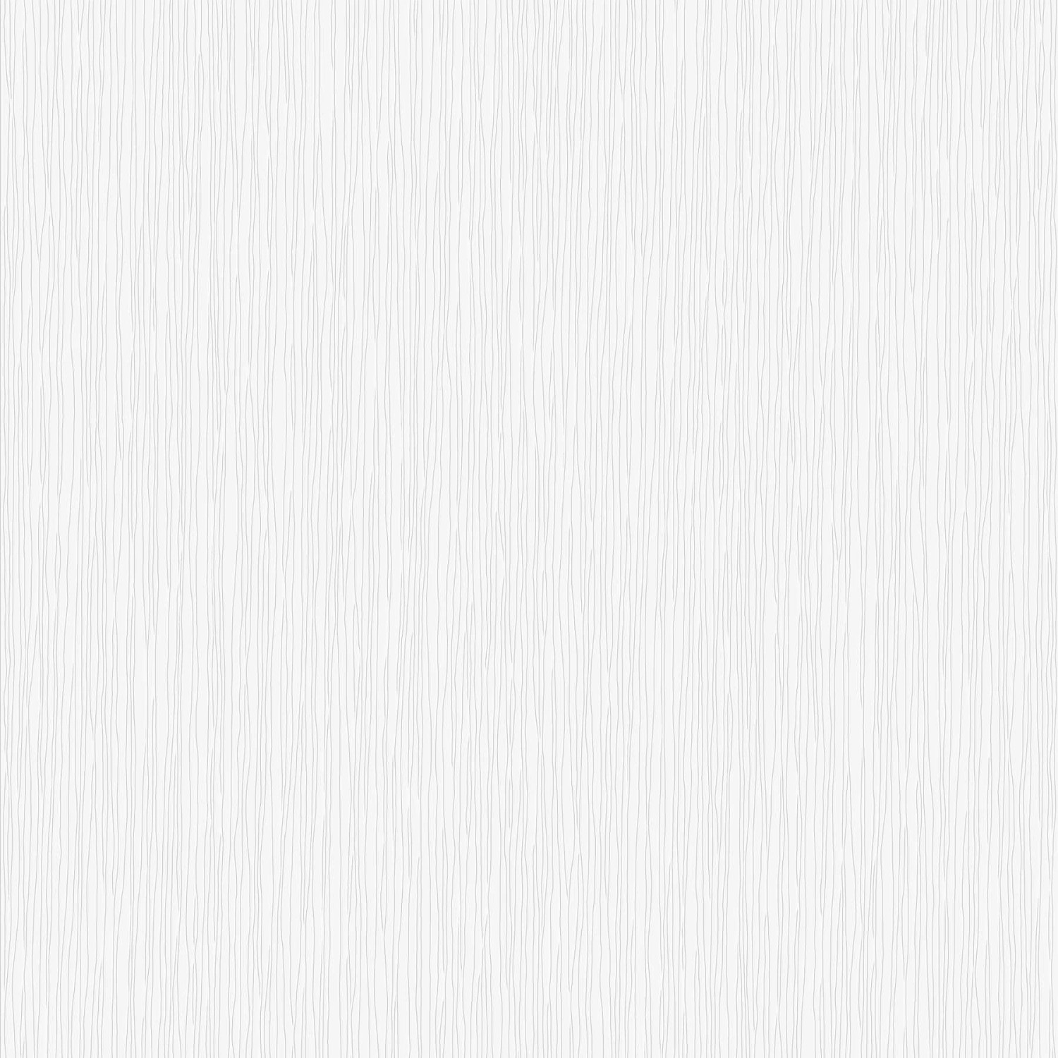 Weiße Tadessi Unitapete M1 No 1972 mit feiner, vertikaler Struktur für die Wandgestaltung.