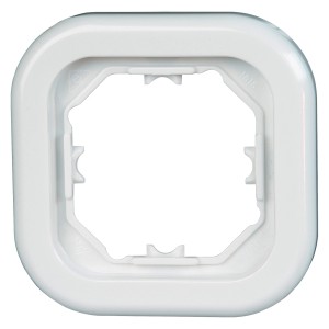 Kopp Abdeckrahmen 1-fach Donau, arktisweiß, für Schalter und Steckdosen.