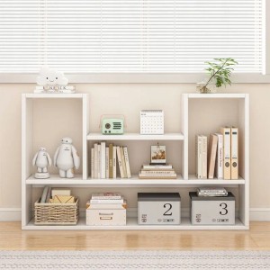 Rebiko Weißes Regal Modernes Wandregal Im Loft-stil für Bücher Offenes Wohnzimmer 100 Cm