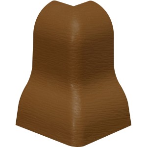 Außenecke Classic 40 Nussbaum für Laminat- und Parkett-Sockelleisten.