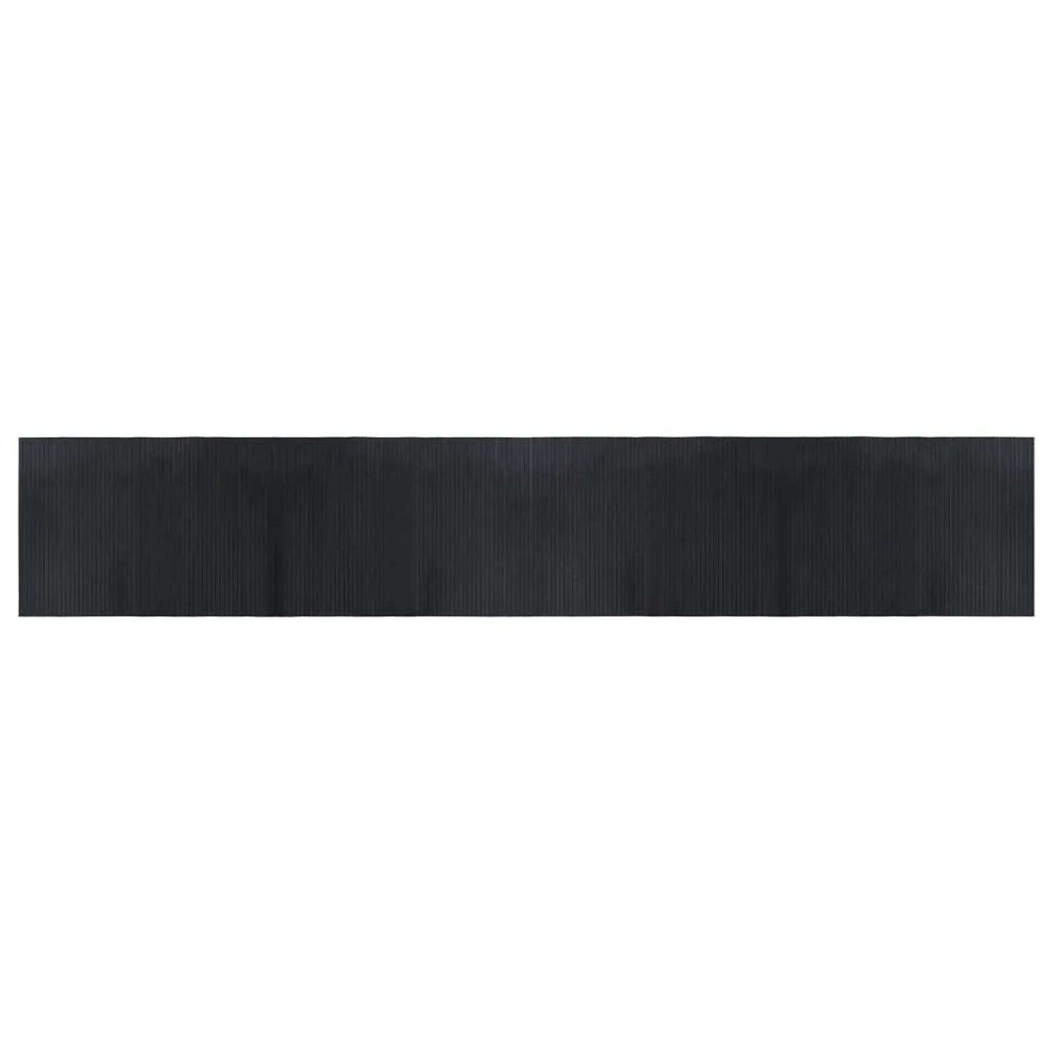 vidaXL Teppich Rechteckig Schwarz 70x400 cm Bambus 376756