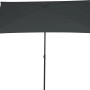 Grauer Siena Garden Marktschirm City, 210x140 cm, mit Neigungsfunktion für Balkon & Garten.