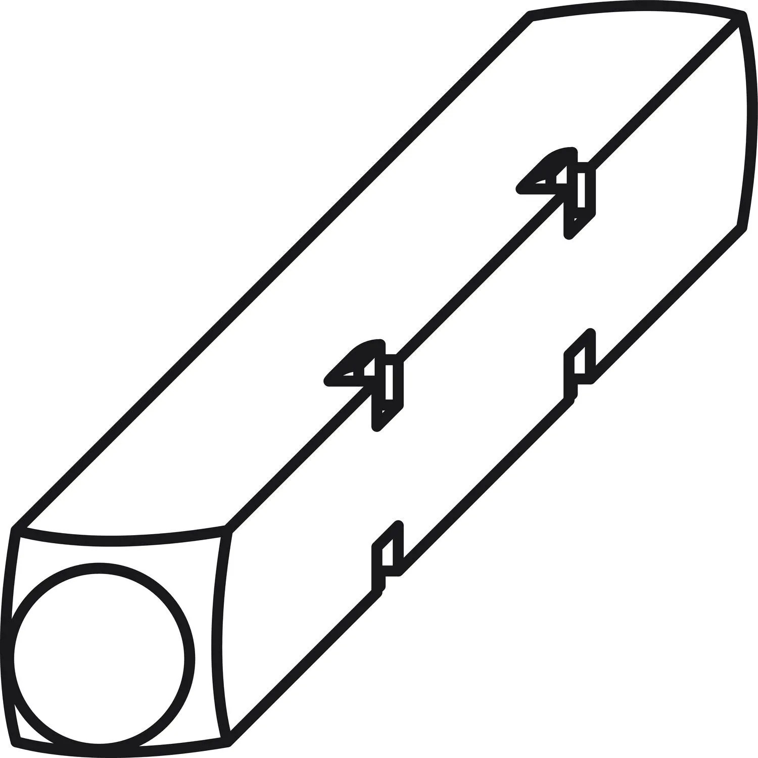 Maco Vierkantstift für Zwischengetriebe 7x30mm