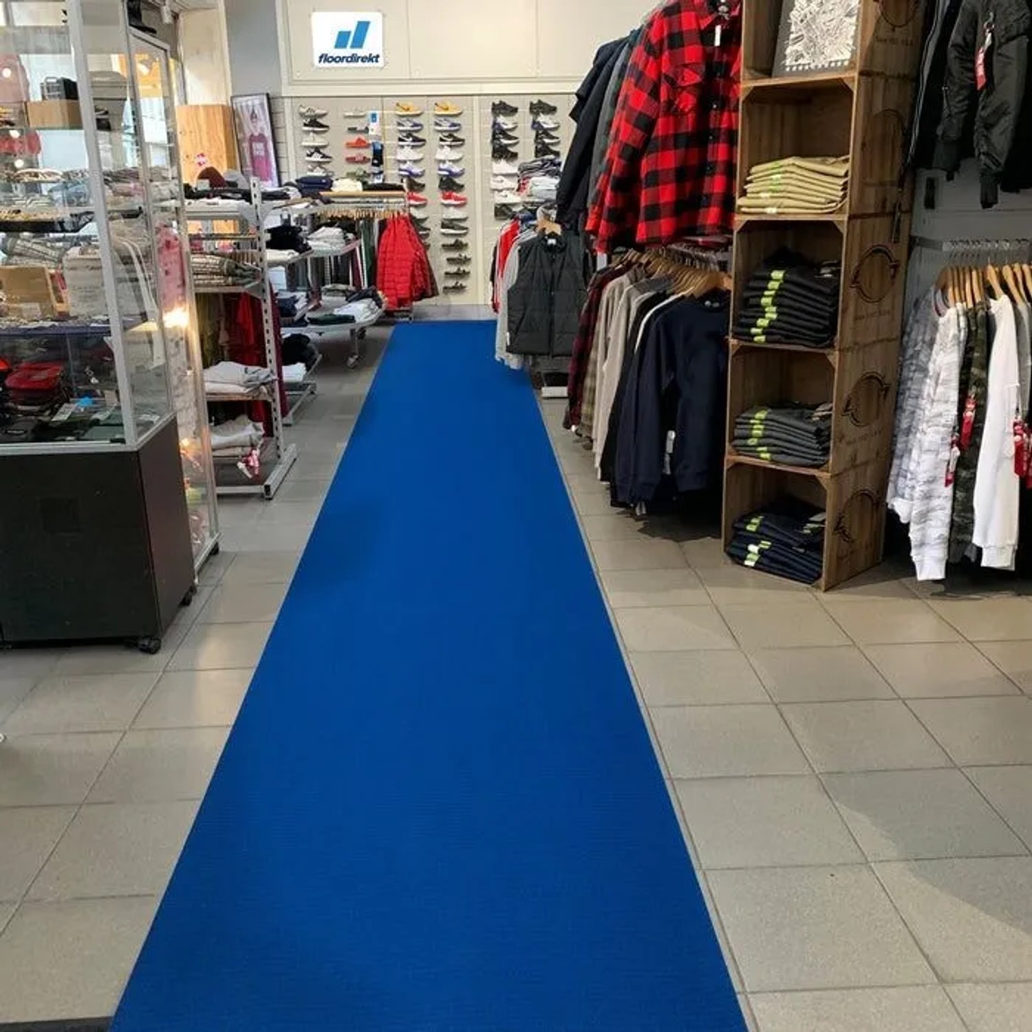 Floordirekt Messeteppich Sintra Pflegeleichter Gangläufer Blau 200 x 200 cm_7