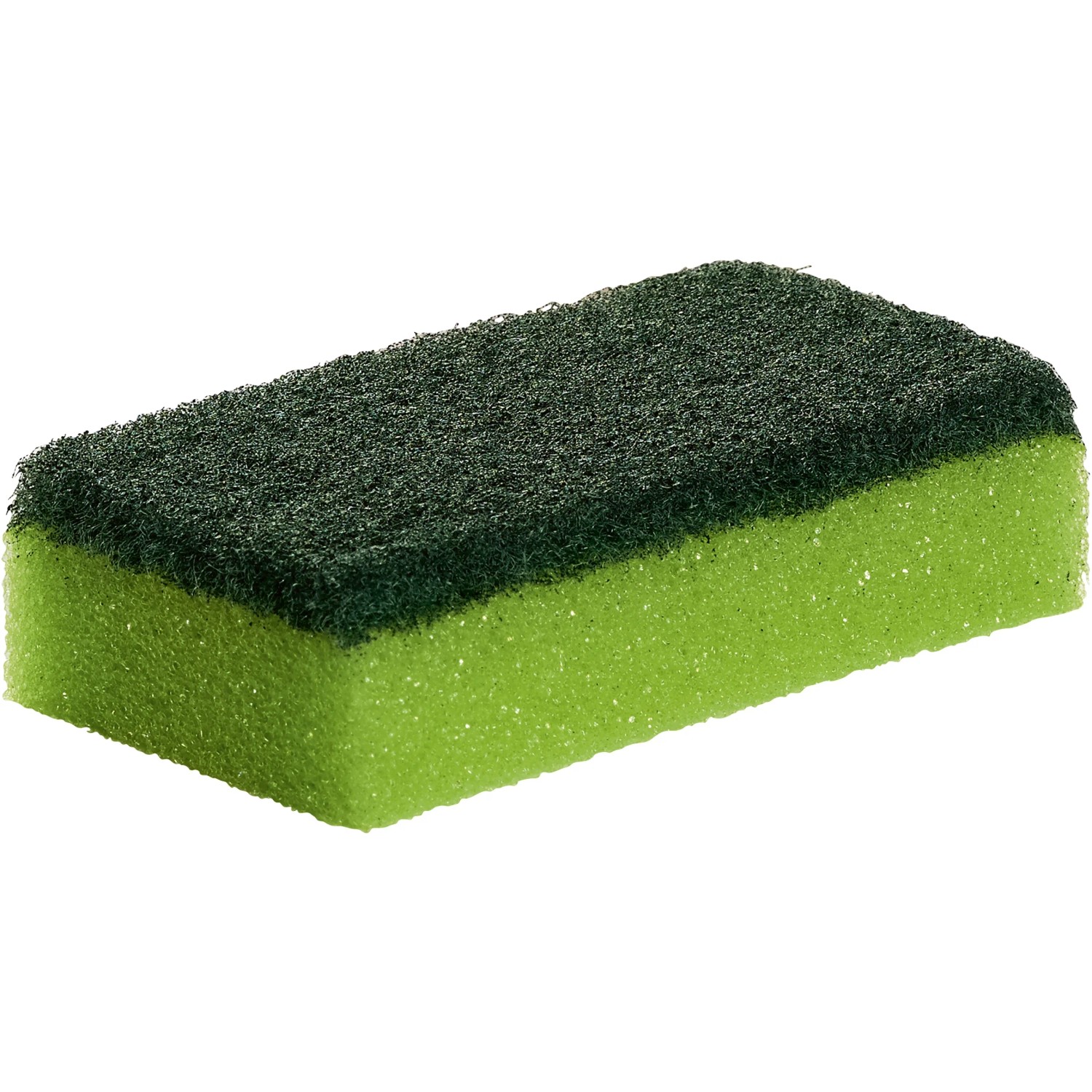 Topfreiniger-Schwamm, grün, mit Scheuerseite für Küche & Haushalt, 28er Set.