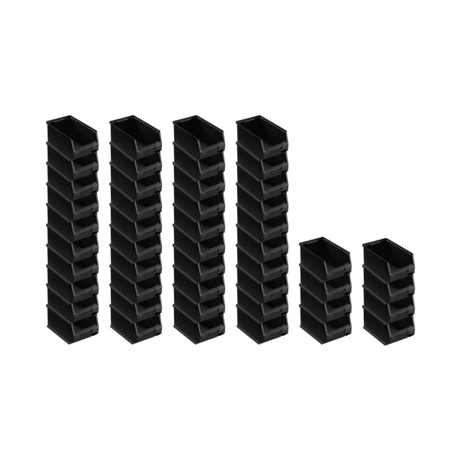 SuperSparSet 48 x Leitfähige Sichtlagerbox 3.0 HxBxT 12,5 x 14,5 x 23,5 cm 2,8 Liter ESD Sichtlagerbehälter Sichtlagerka...